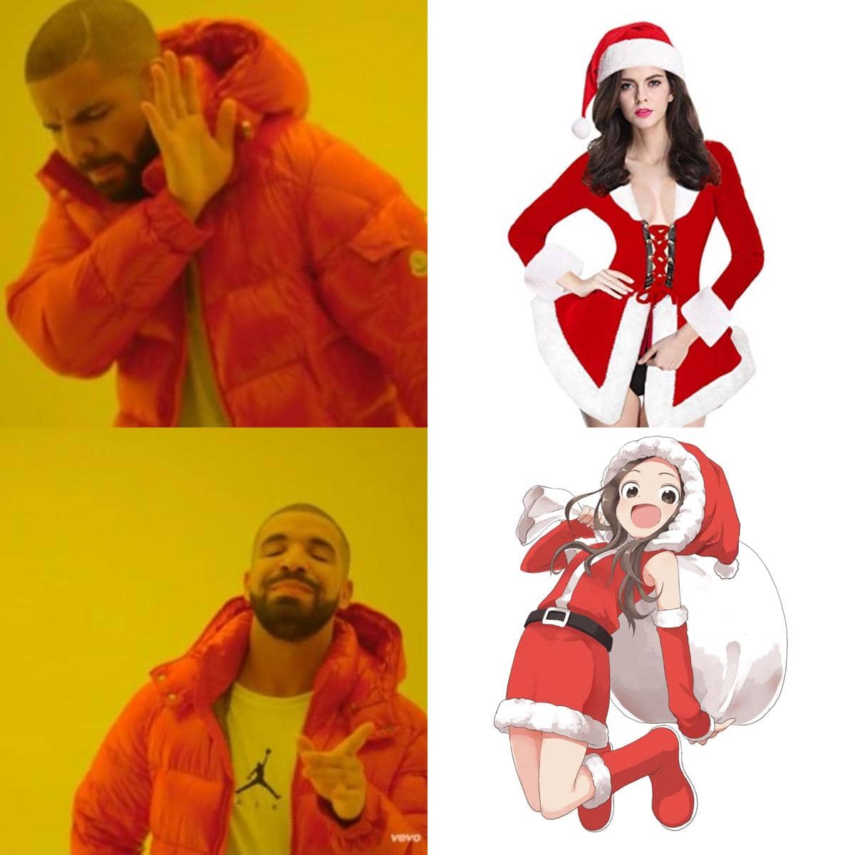 meme anime tentang Sinterklas