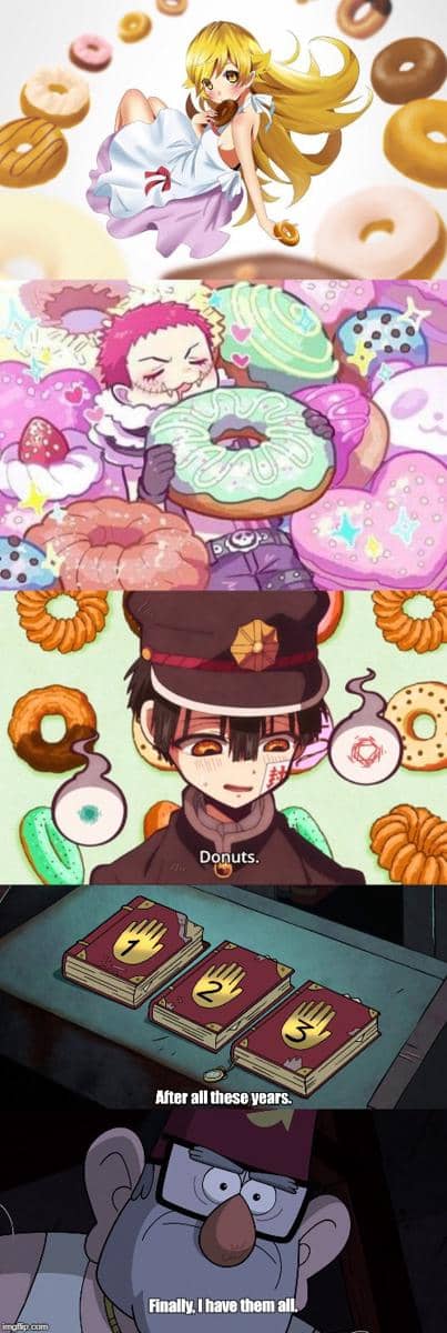 meme anime tentang donat