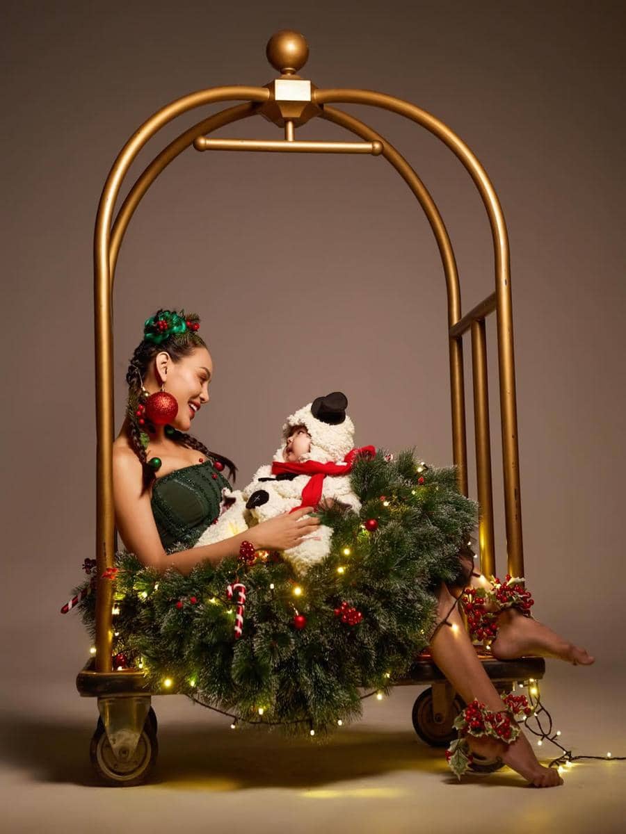 Pemotretan Natal Erika Carlina dan Baby Andrew (instagram.com/eri.carl)