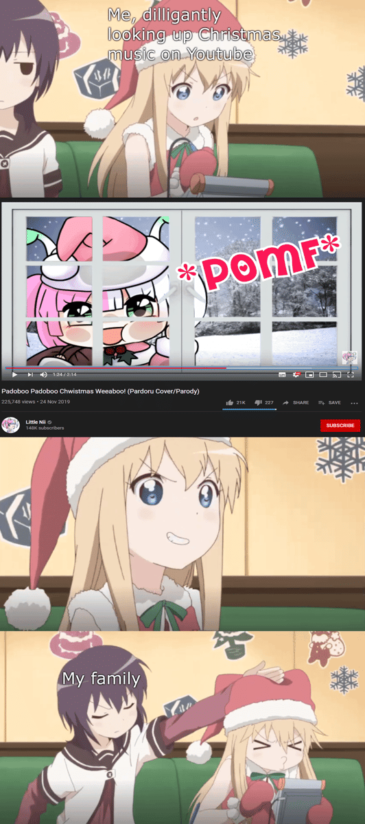 meme anime tentang Natal