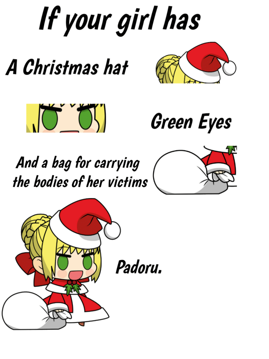 meme anime tentang Natal