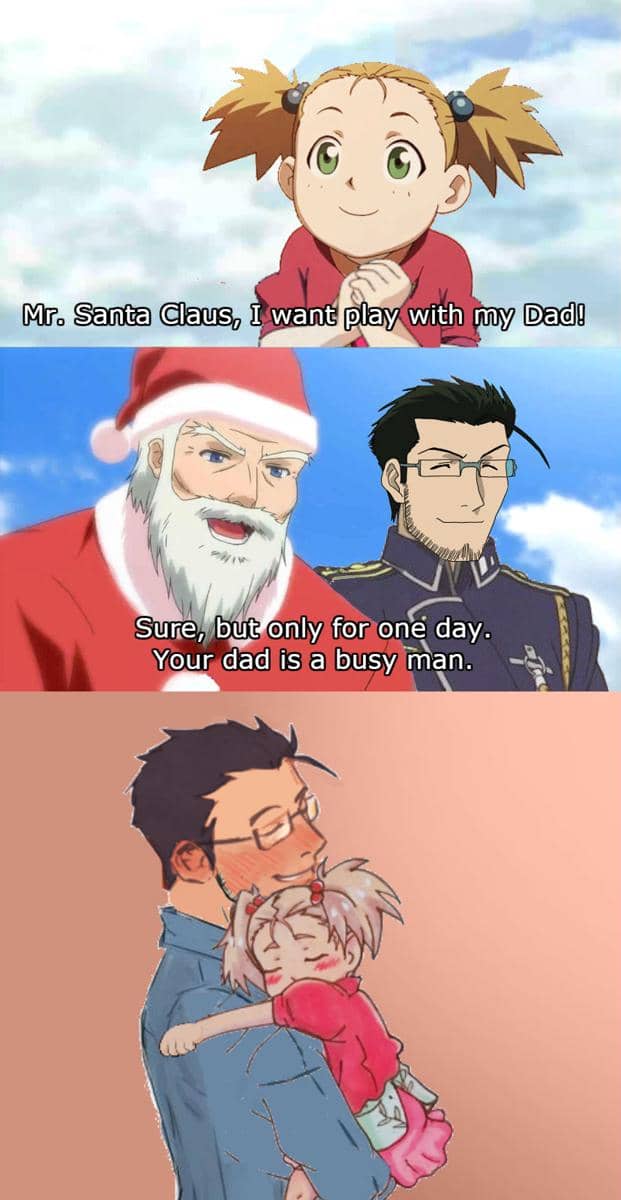 meme anime tentang Sinterklas