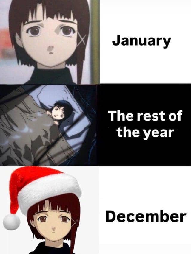 meme anime tentang Natal