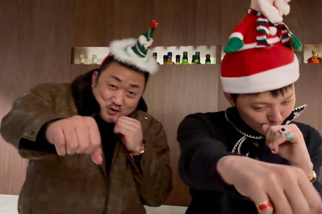 potret Ma Dong Seok dan G-Dragon