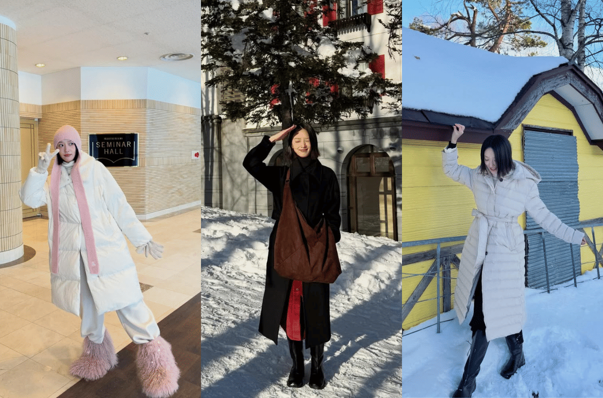 potret OOTD musim dingin ala Pyo Ye Jin