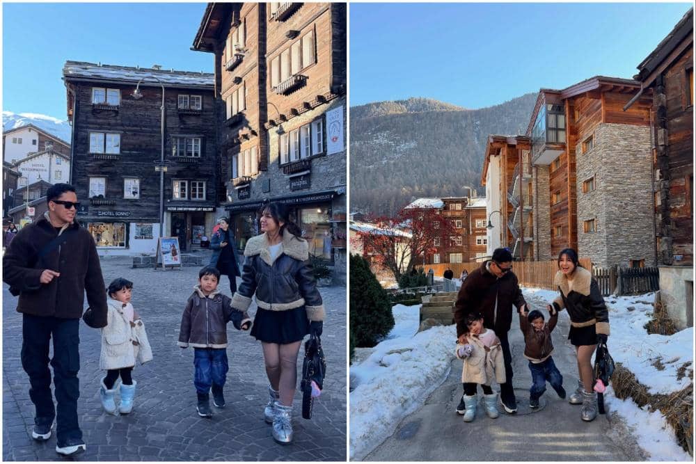 Keluarga Arief Muhammad jalan-jalan di Zermatt.