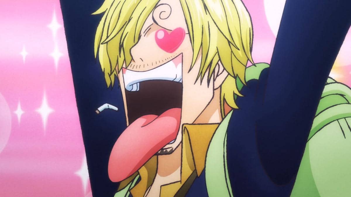 Sanji dengan mata berbinarnya