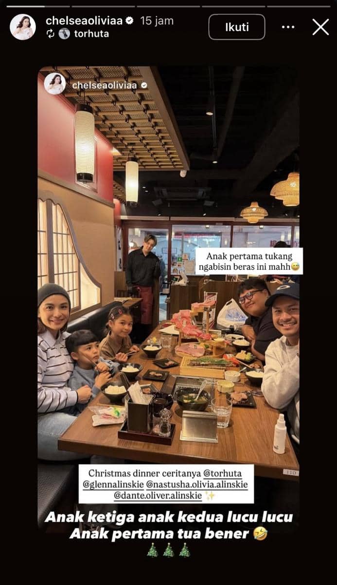 potret artis Indonesia rayakan Natal 2025 di luar negeri