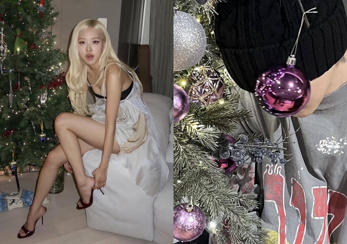 potret artis Korea rayakan Natal 2025