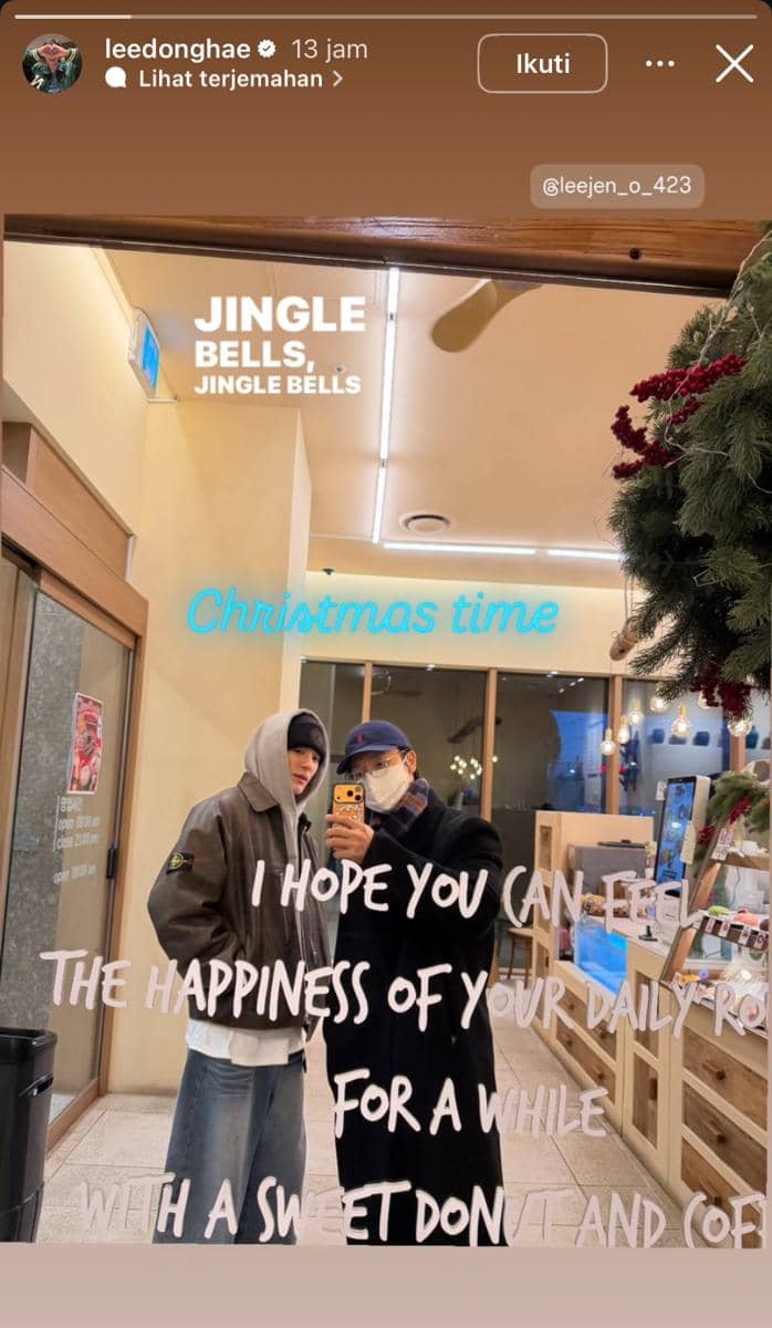 potret artis Korea rayakan Natal 2025