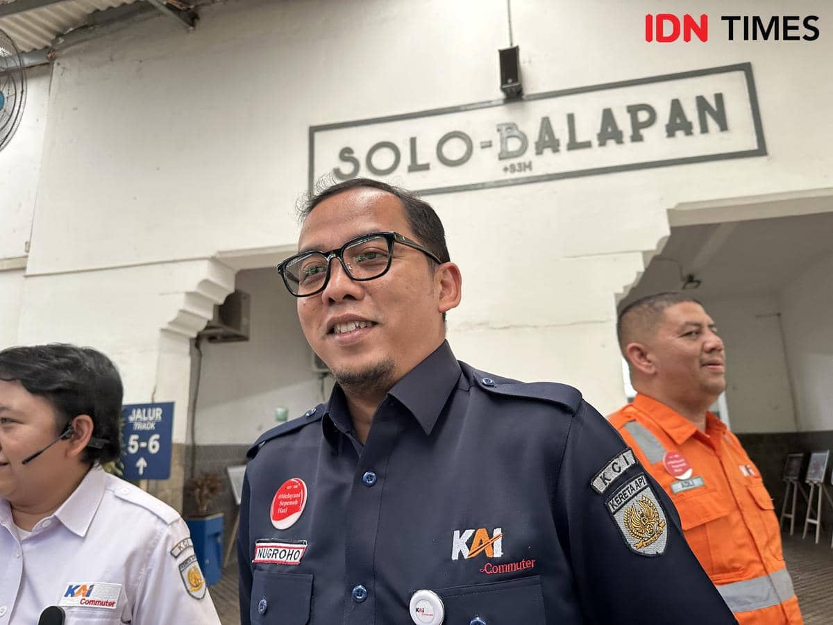Direktur Keuangan KAI Commuter, Nugroho Dwi Sasongko. (IDN Times/Larasati Rey)