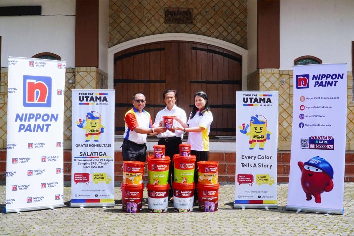 nippon paint, revitalisasi gereja, gereja, produsen cat