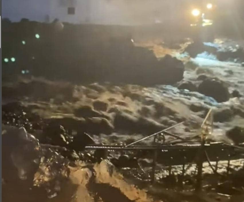 Sungai Lampahan, Bener Meriah kembali meluap usai hujan deras Rabu (24/12/2025) (instagram/kominfo_benermeriah)