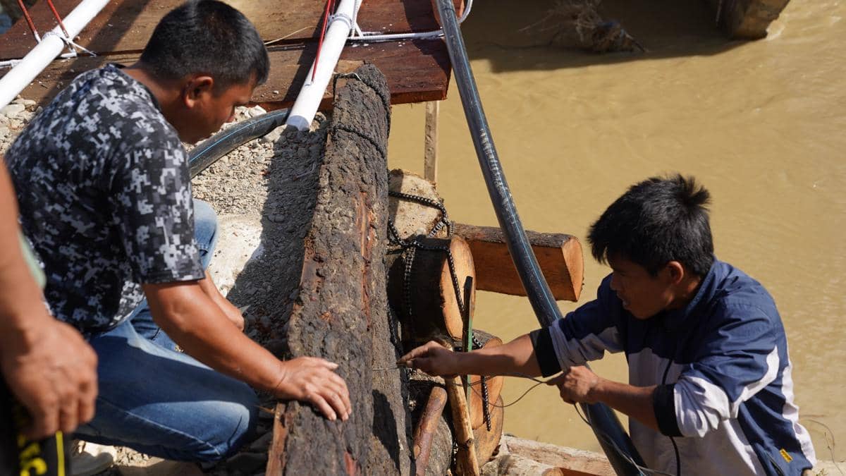 Jembatan Atu Peltak di Gayo Lues, Aceh