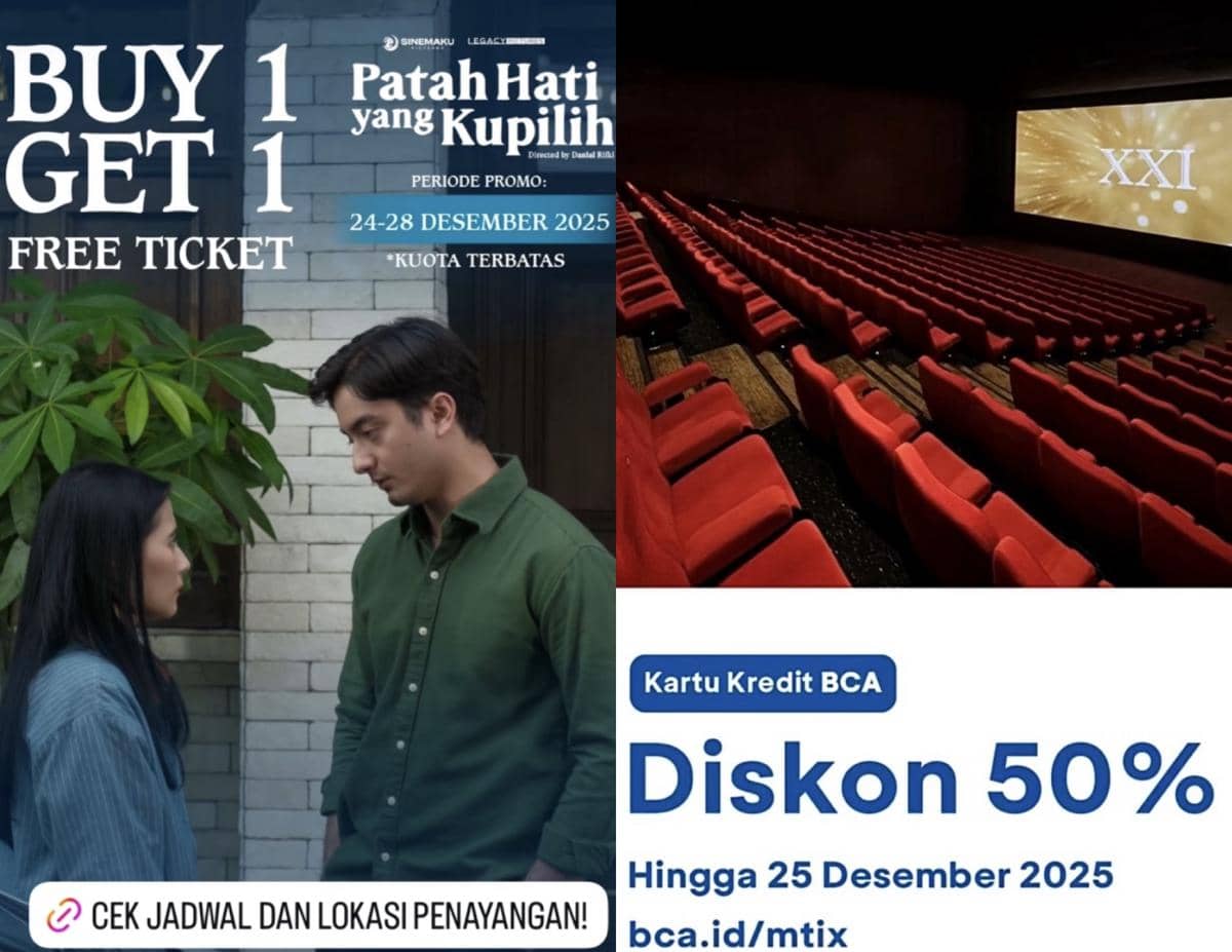 daftar promo Natal 2025 di bioskop