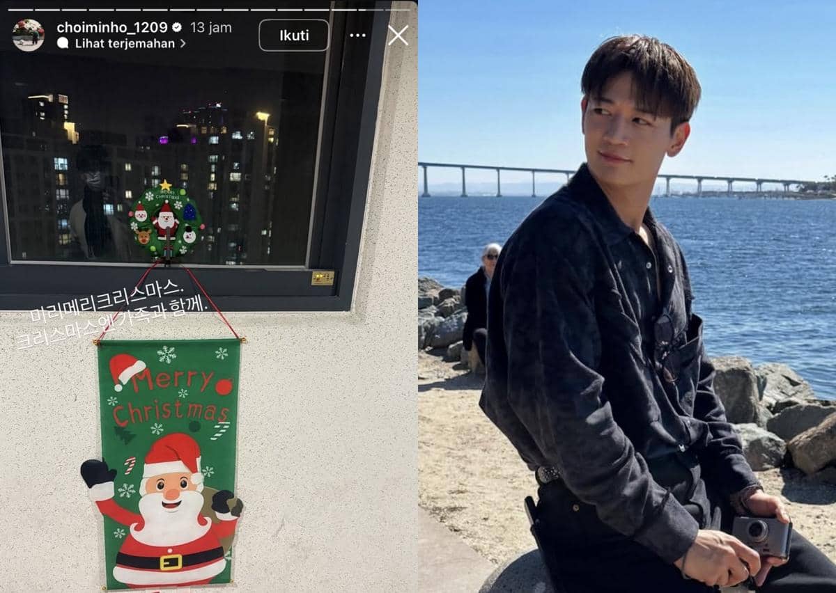 potret artis Korea rayakan Natal 2025