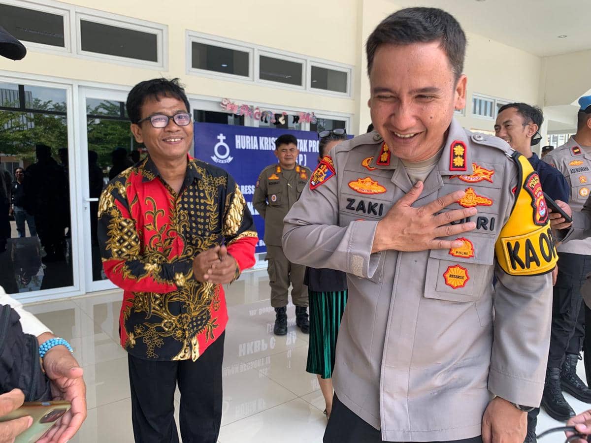 Kapolres Lebak Tinjau Pengamanan Natal di Gereja Bersama Citra Maja (IDN Times/Muhamad Iqbal)