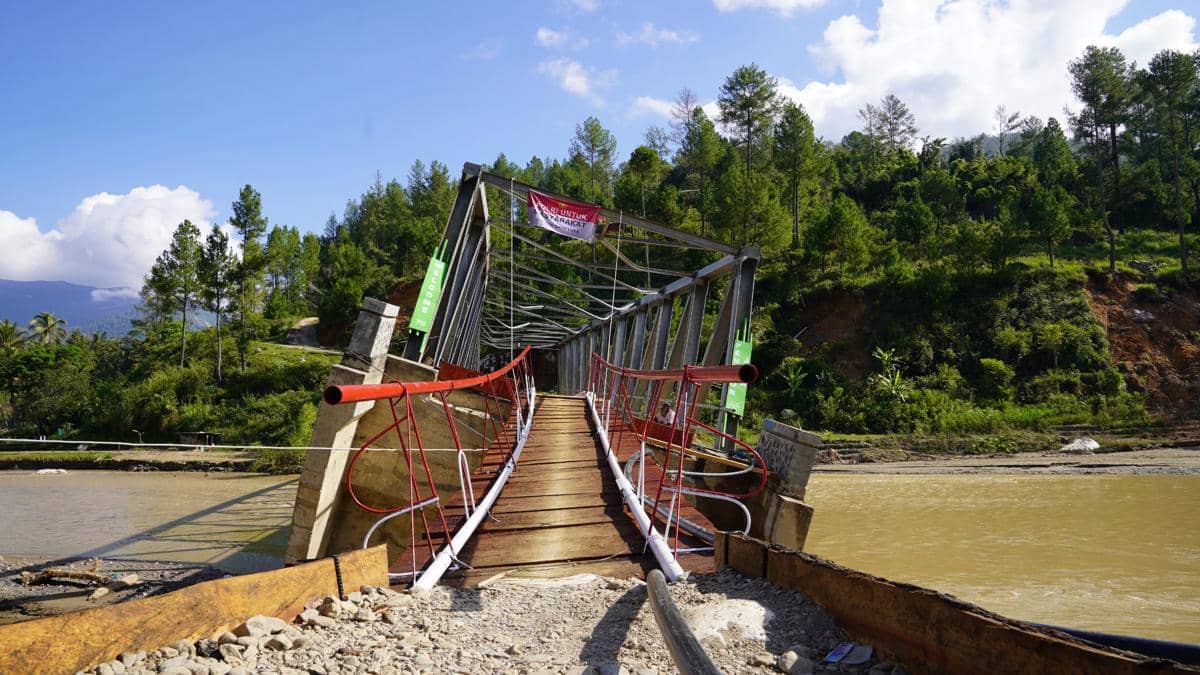 Jembatan Atu Peltak di Gayo Lues, Aceh