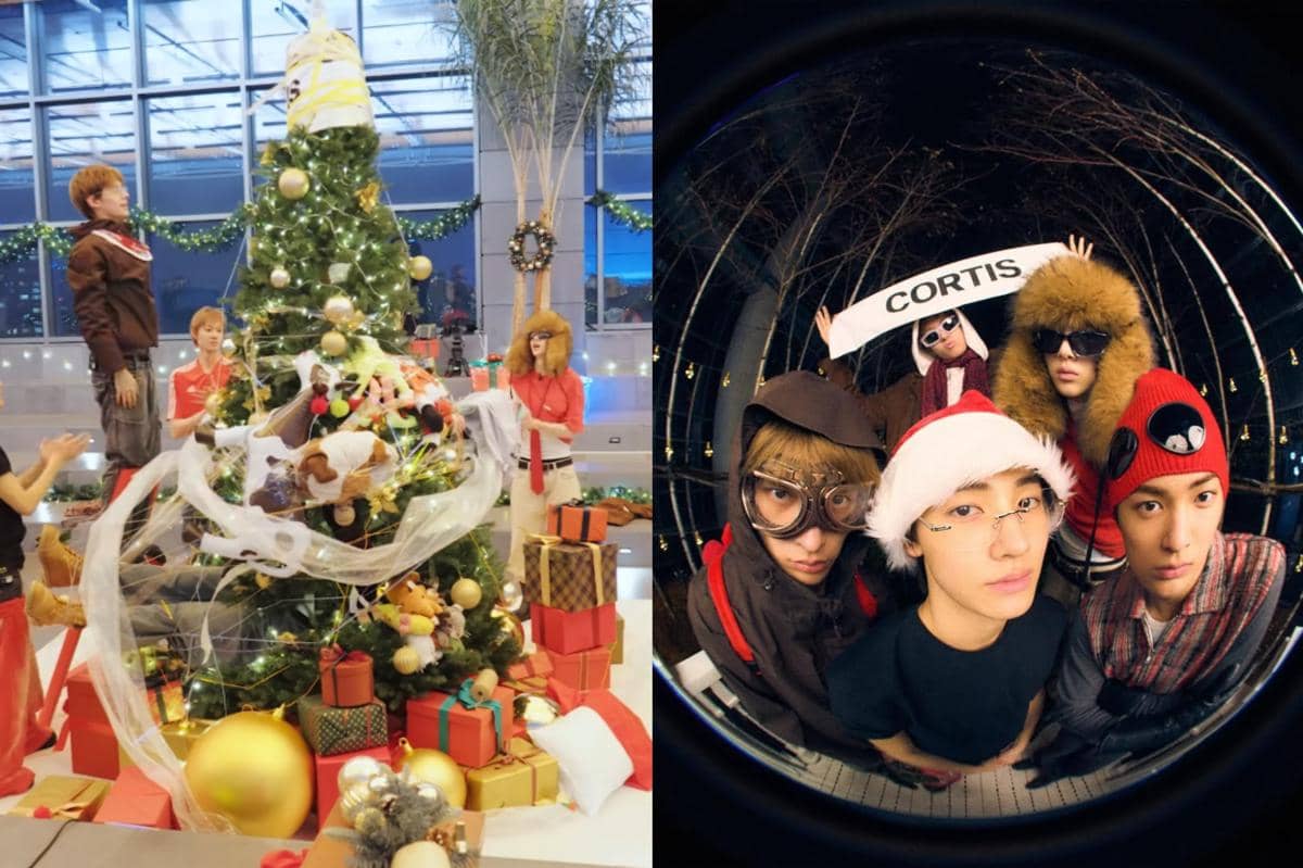 momen CORTIS hias pohon Natal