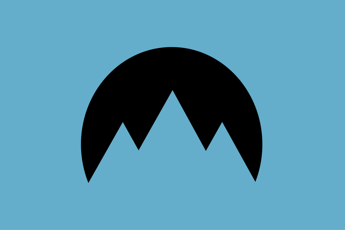 Bendera Republik Gletser yang dibuat oleh Greenpeace 