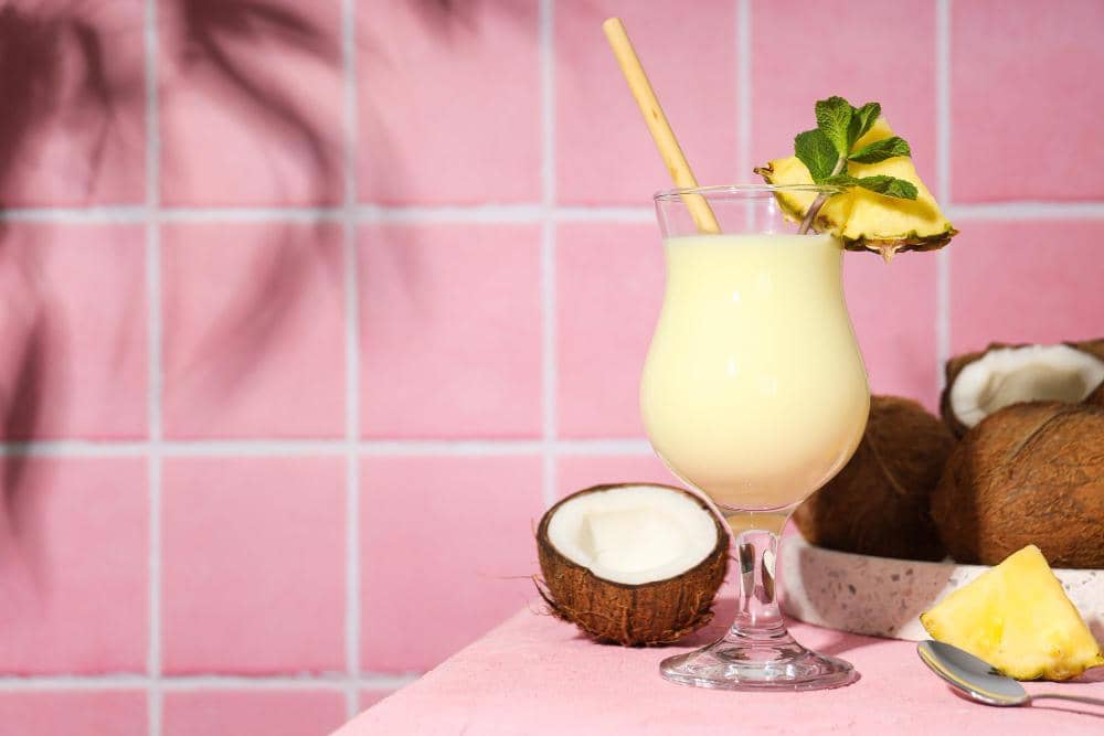 Pineapple coconut mocktail.