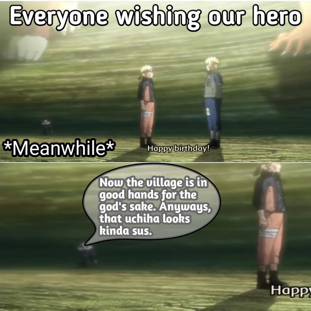 meme Naruto tentang ulang tahun