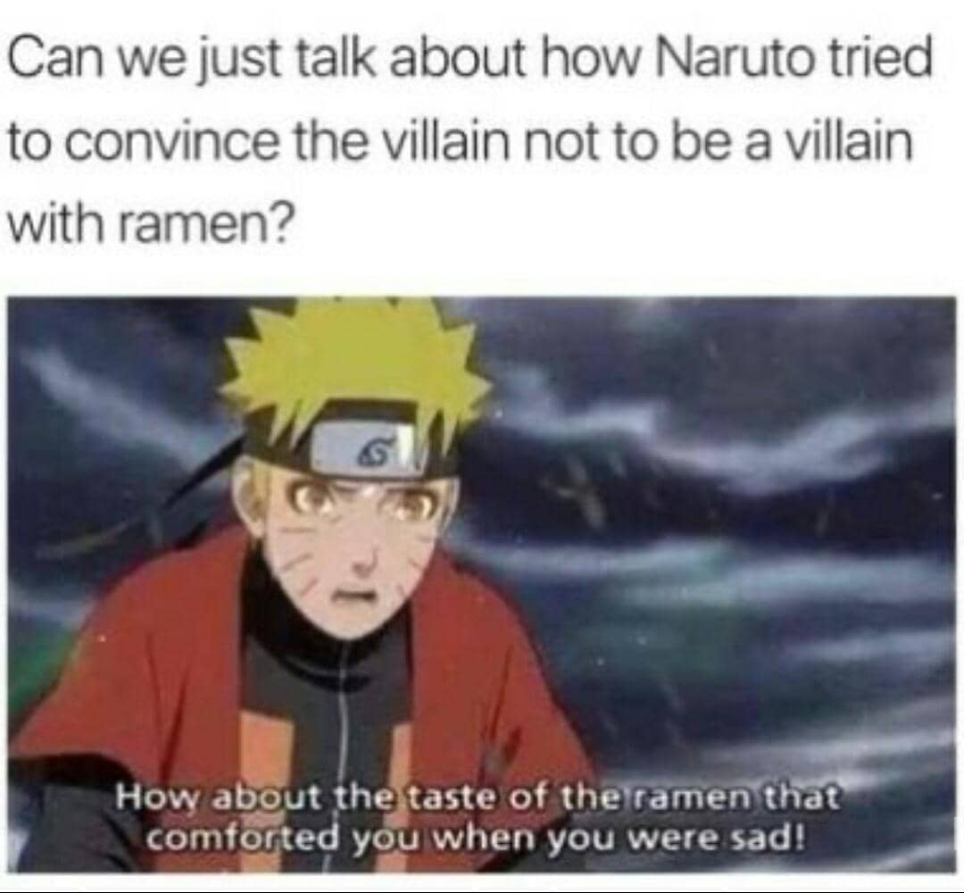 meme Naruto tentang ramen