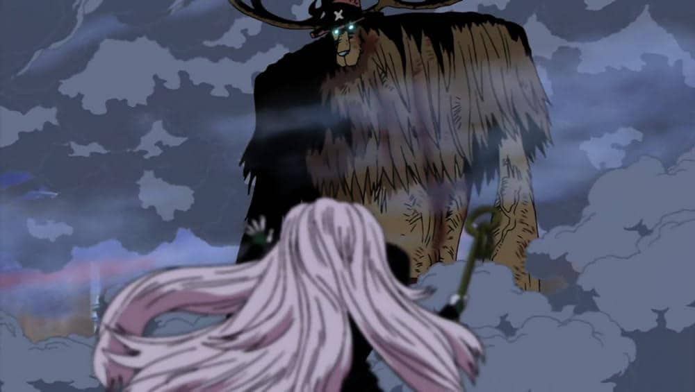 Chopper dalam wujud Monster Point di Enies Lobby