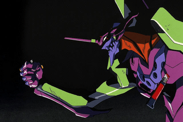 Shinji membunuh Kaworu.