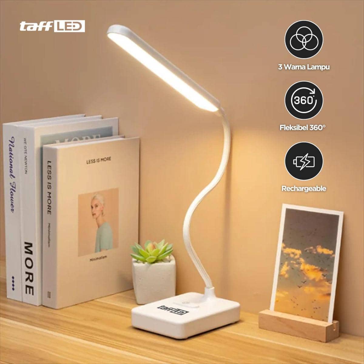 lampu belajar charger