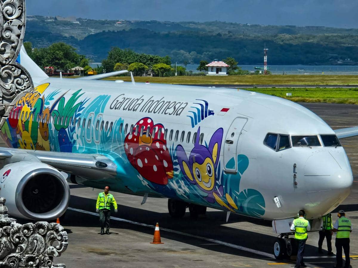 ilustrasi pesawat terbang Garuda Indonesia