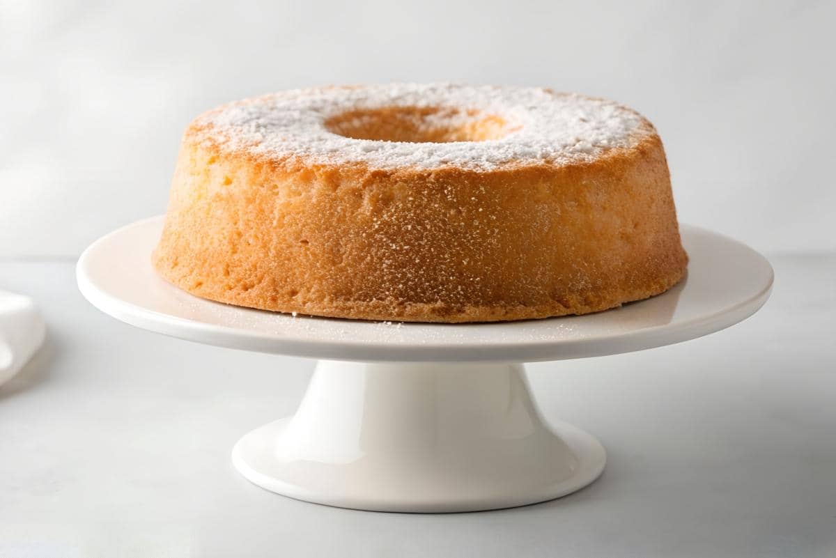 Ilustrasi vegan vanila chiffon cake 