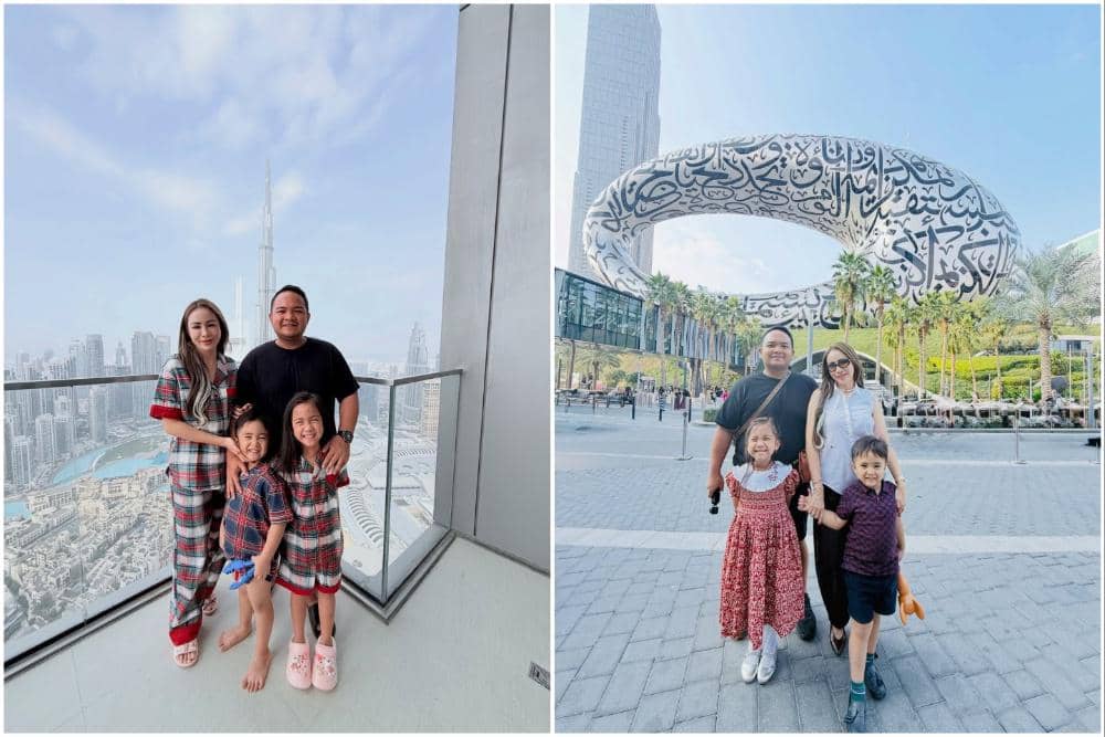 Keluarga Momo eks Geisha liburan natal di Dubai.