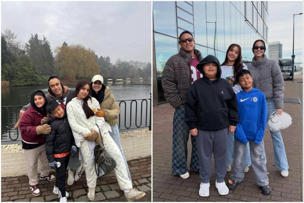 Keluarga Nia Ramadhani liburan di Belanda.