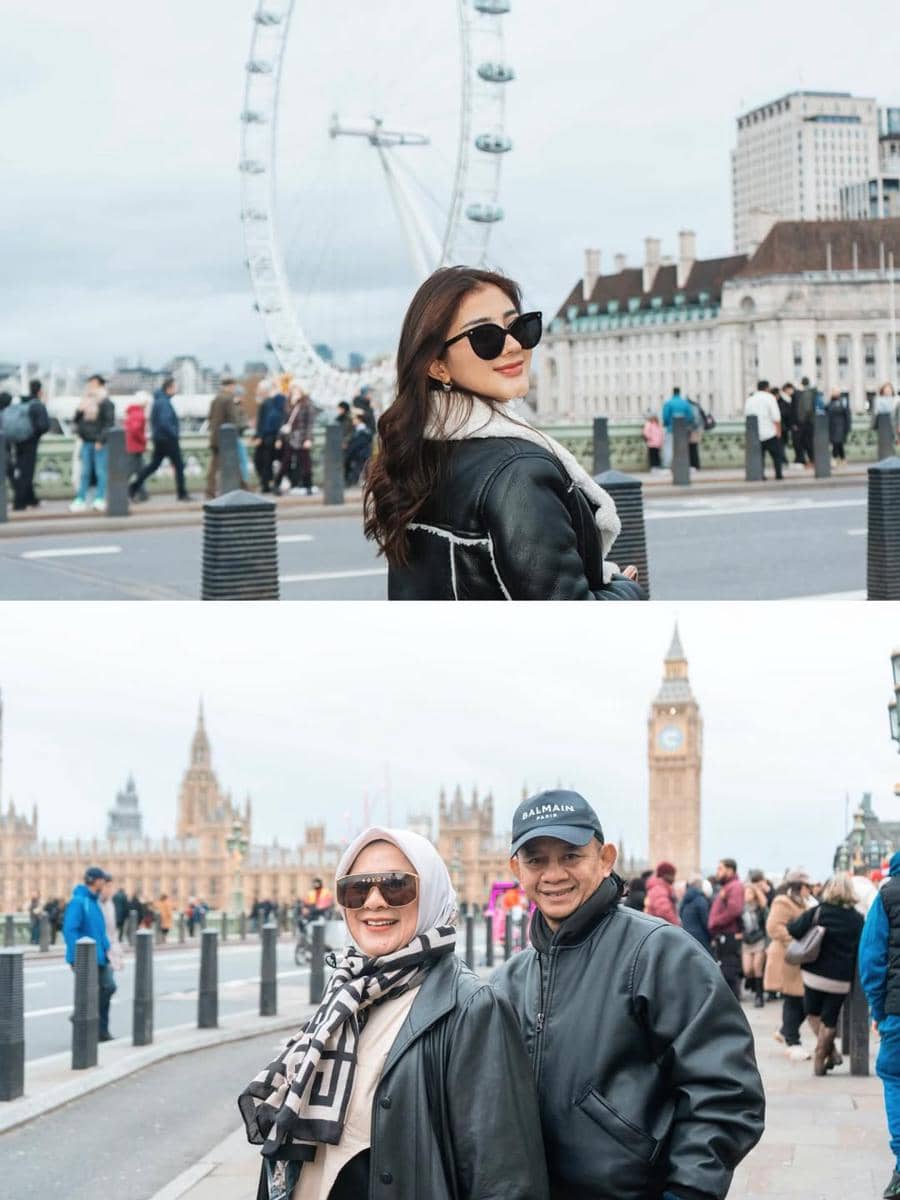 Ghea Youbi jalan-jalan di London.