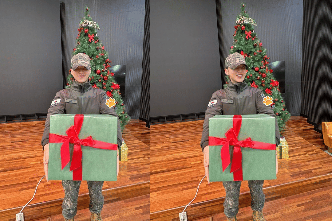 potret Hoshi SEVENTEEN yang merayakan Natal 