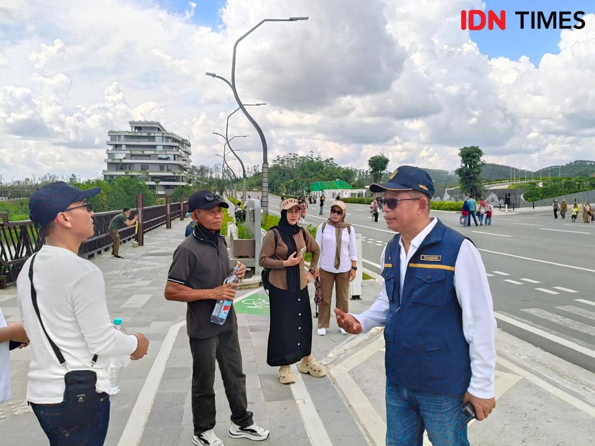 Deputi Alimuddin saat lakukan sosialisasi terkait proses pembangunan IKN