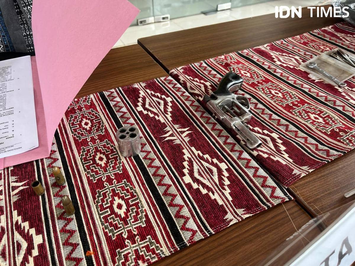 Konferensi pers penangkap pelaku pencuri motor JH oleh personel Polresta Bandar Lampung