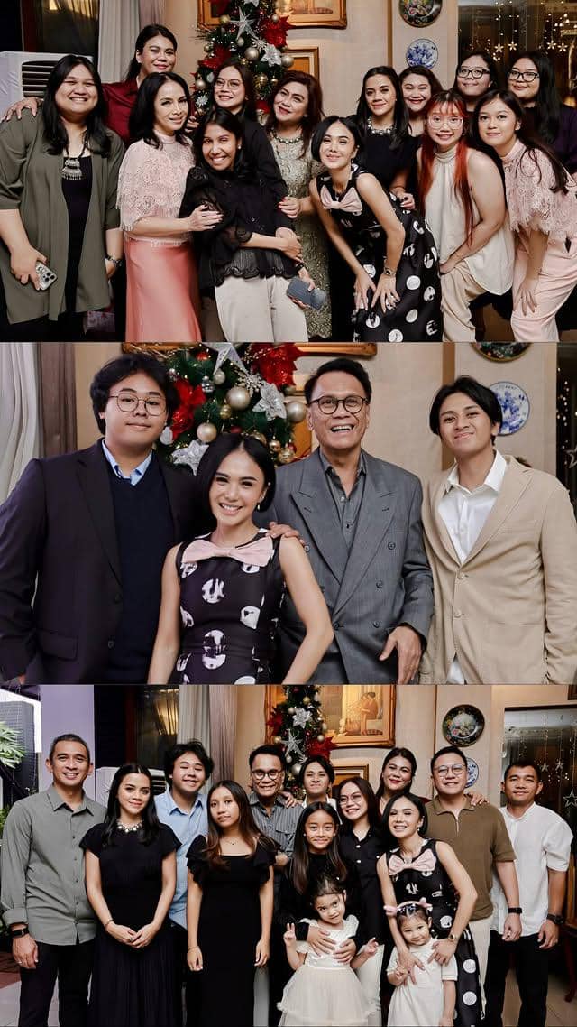 artis beda keyakinan bareng keluarga di Natal 2025