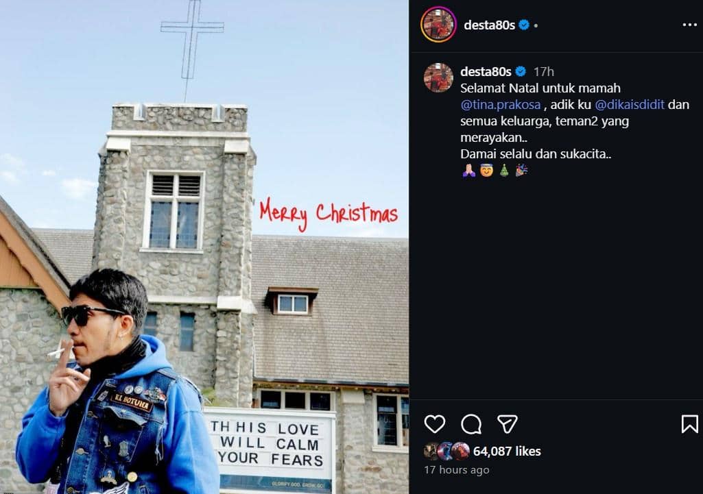 artis beda keyakinan bareng keluarga di Natal 2025