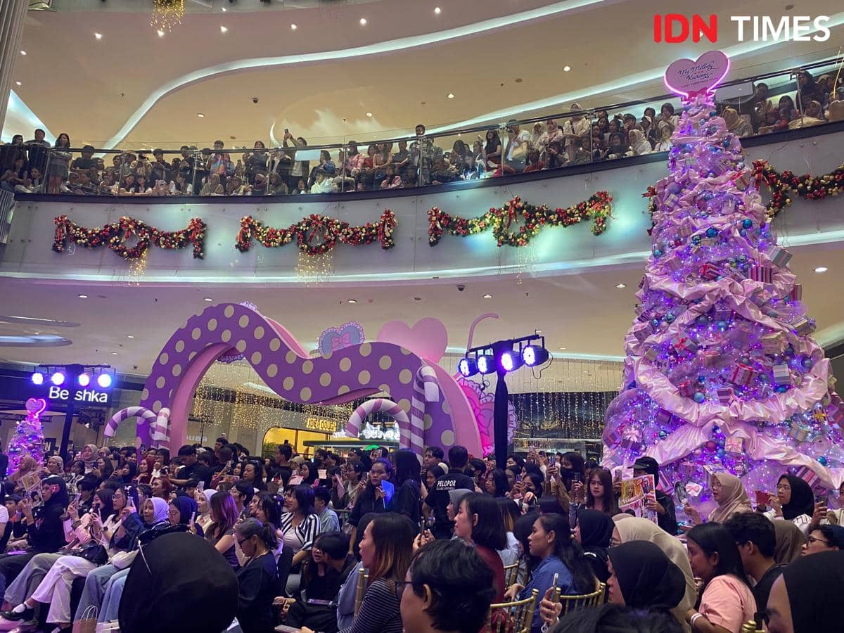 potret meet and greet VVUP di Lippo Puri Mall, Jumat (26/12/2025) 