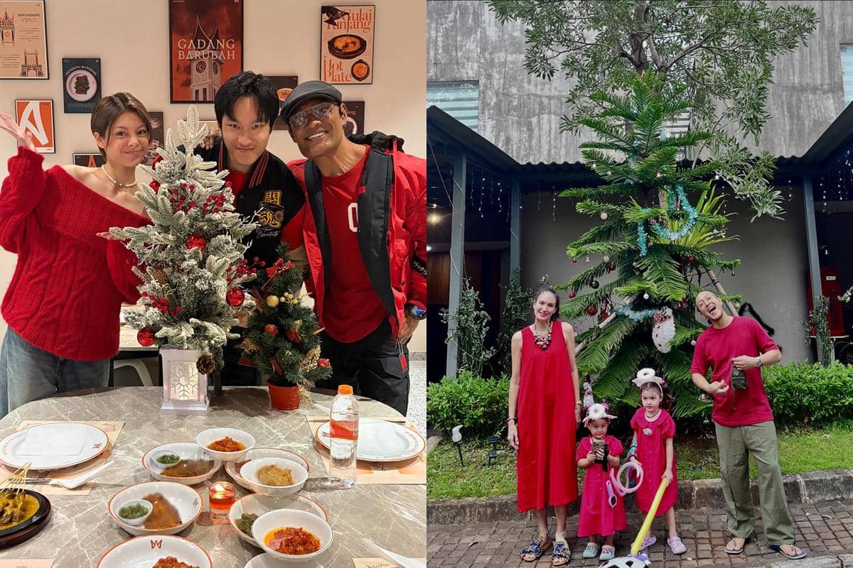 artis beda keyakinan bareng keluarga di Natal 2025