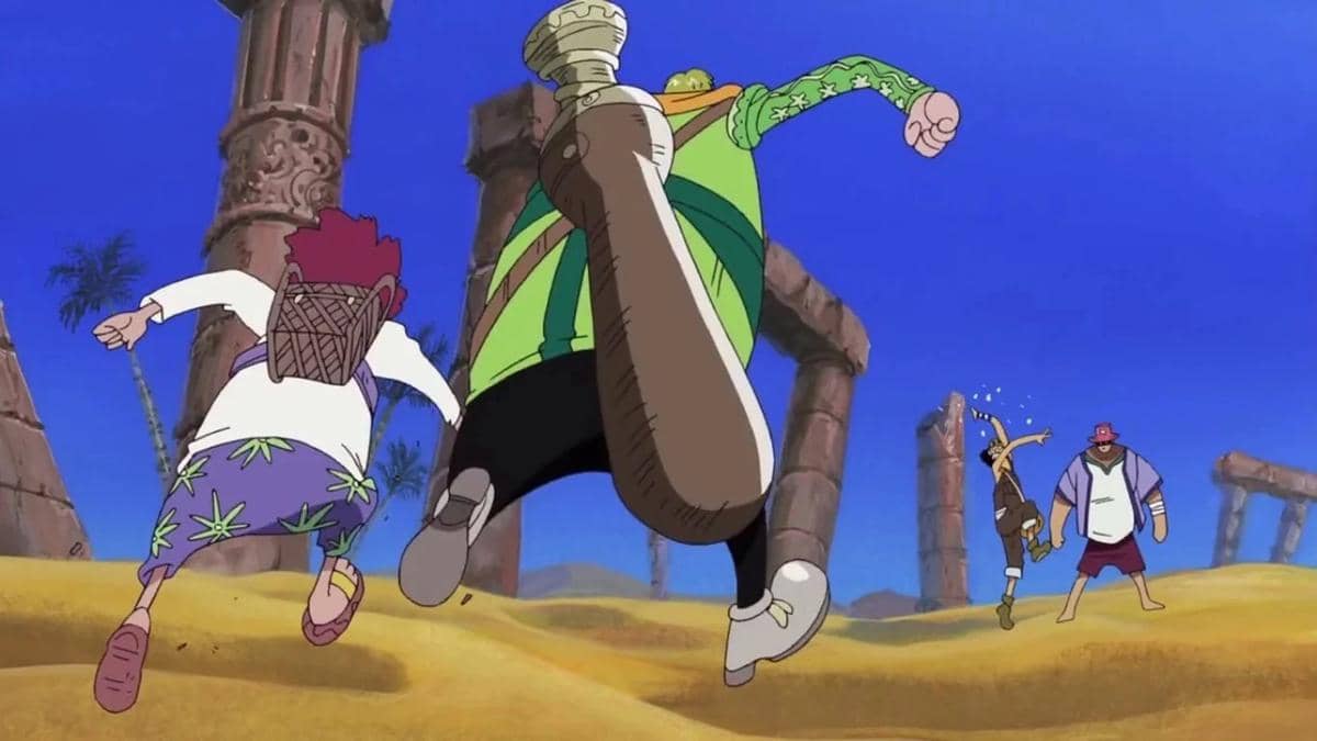 pertarungan Usopp dan Chopper di Alabasta