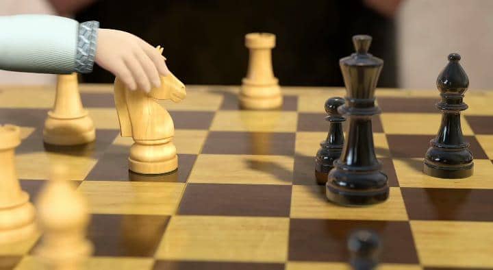 permainan catur di Masha and The Bear