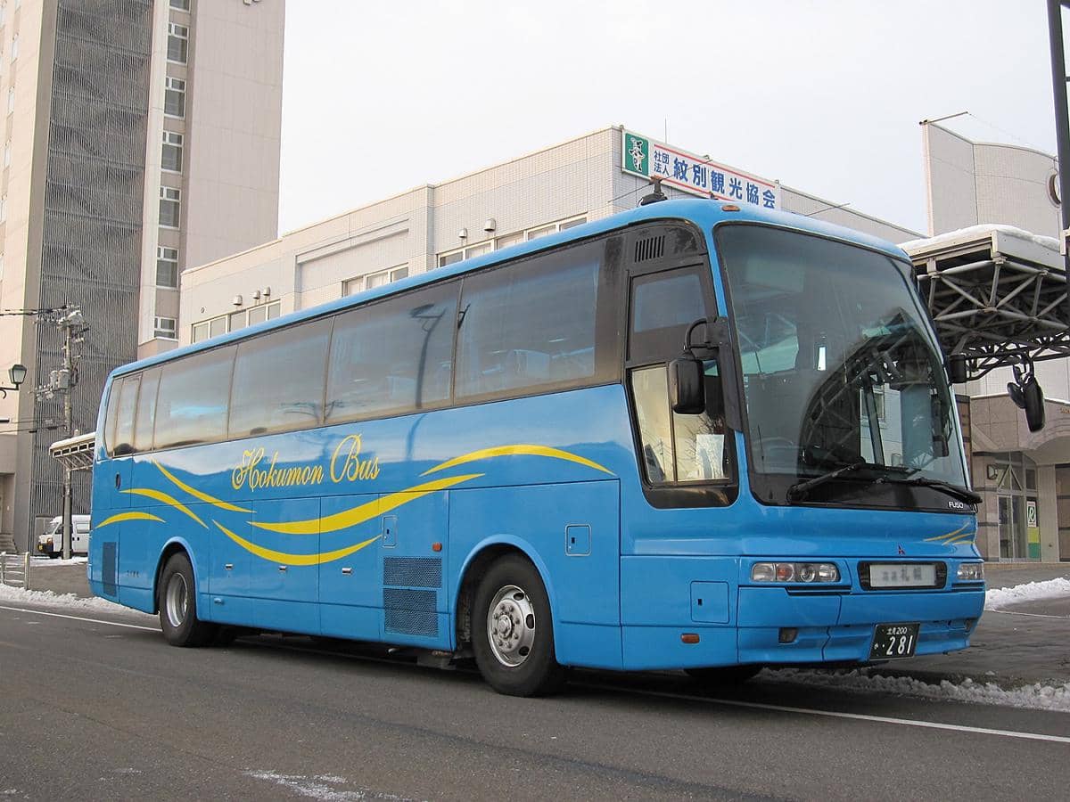 potret bus di Sapporo