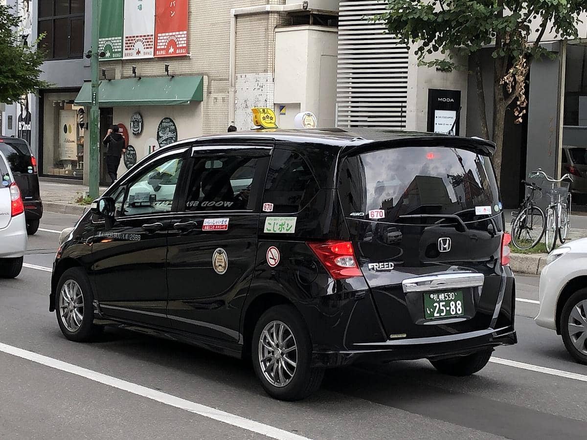 potret mobil di Sapporo