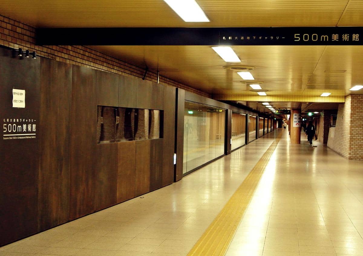 potret terowongan bawah tanah di Sapporo