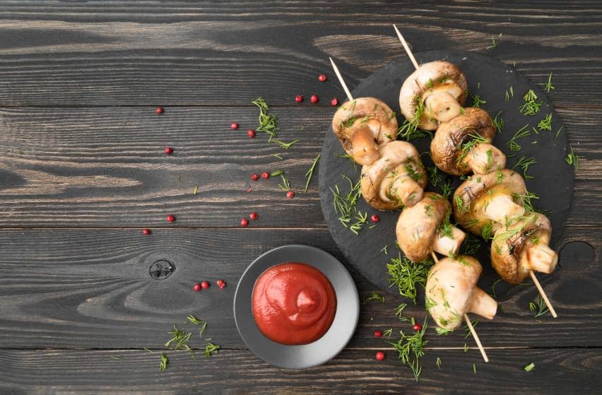 ilustrasi sate jamur