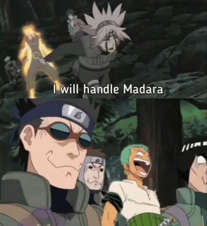 meme Zoro ikut campur di anime lain