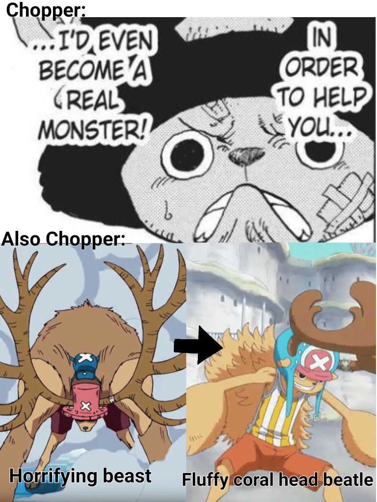 meme perubahan wujud Chopper